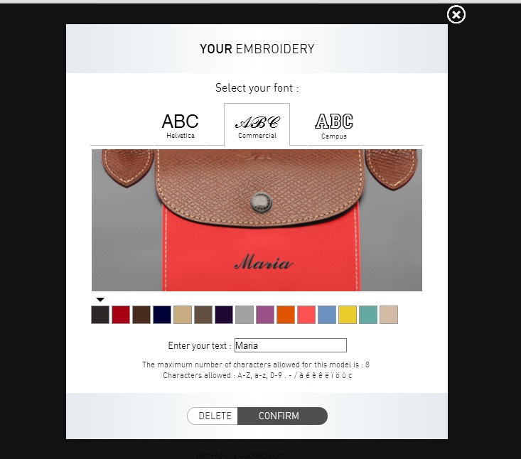 longchamp le pliage personalization 2