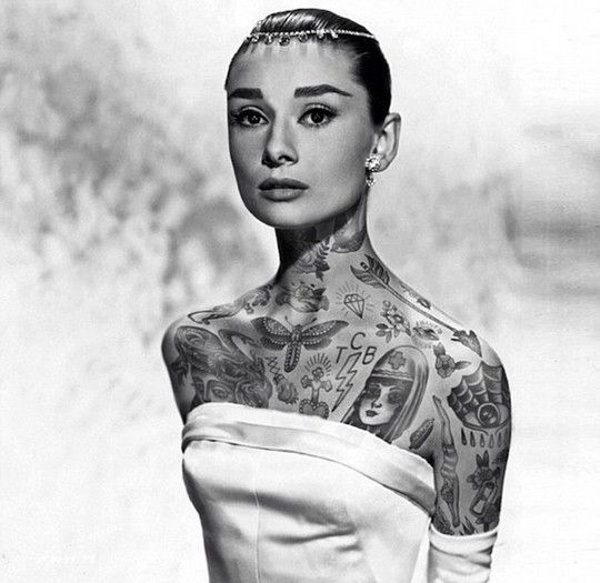 Audrey Hepburn-hipster