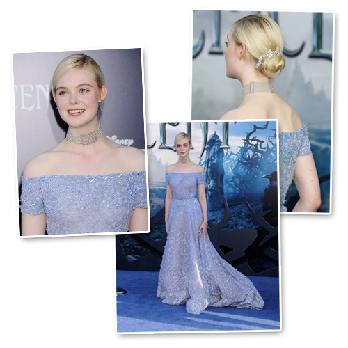 elle fanning, maleficent, aksesouar