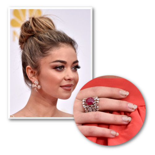 SARAH HYLAND EMMY AWARDS 2014 NAIL ART