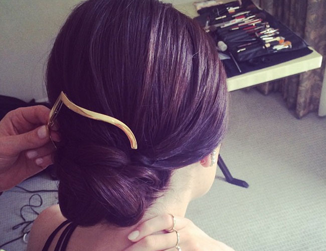 michelle dockery instagram emmy awards mallia up do