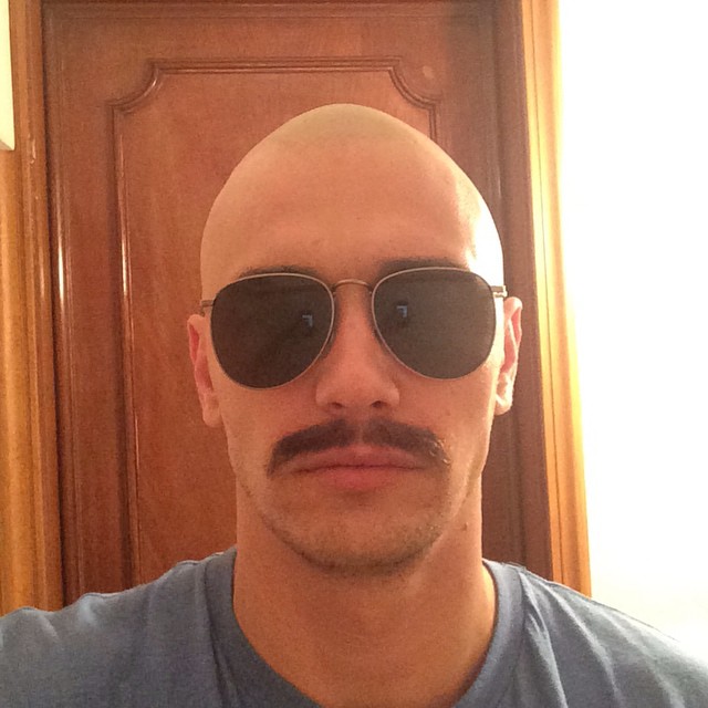 james franco shaved bald head ksirise kefali karaflos wtf