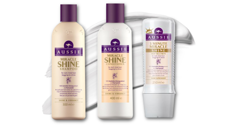 aussie miracle shine conditioner shampoo mask