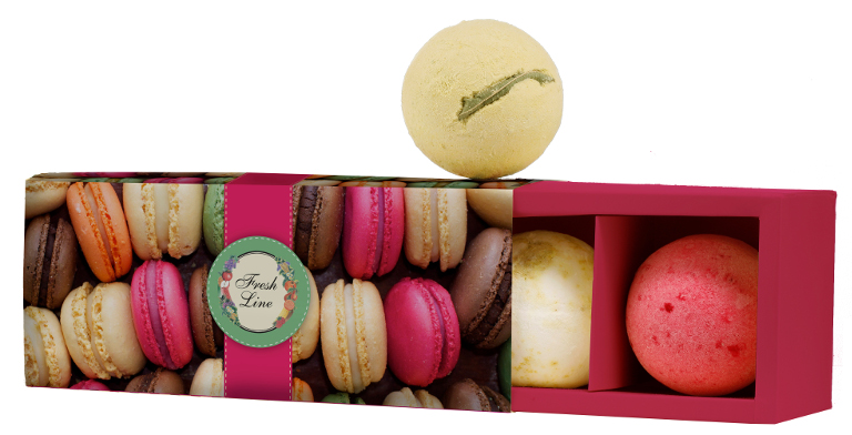 911104 Macaron Fizzing Ball Set