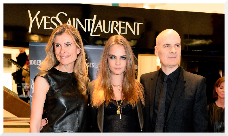 i cara delevingne episima prosopo tou ysl selfridges