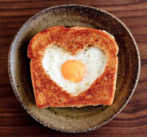 Egg in a Heart Basket
