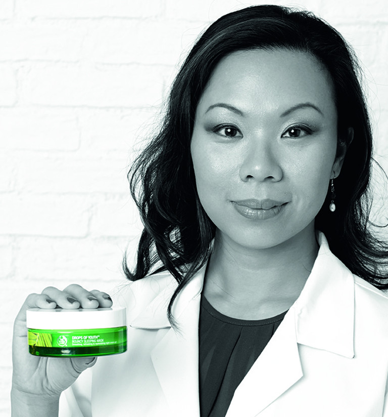 drops of youth sleeping mask the body shop dr.terry