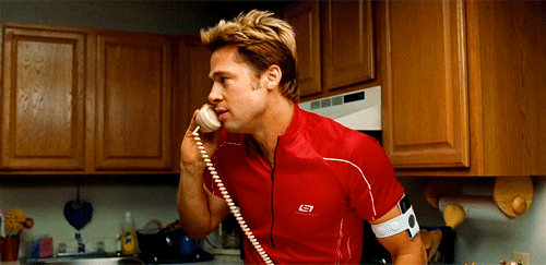 phone, brad pitt, ladylike