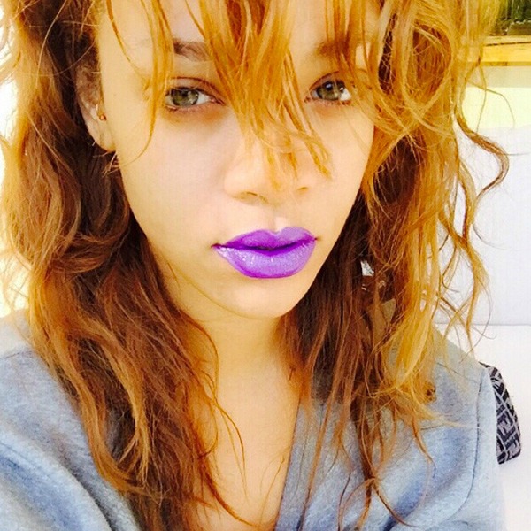 rihanna, purple haze lipstick
