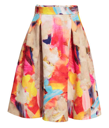 skirt hm floral