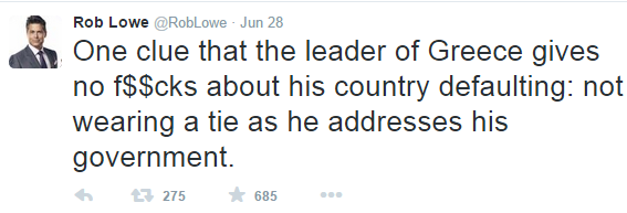 Rob Lowe, post, twitter