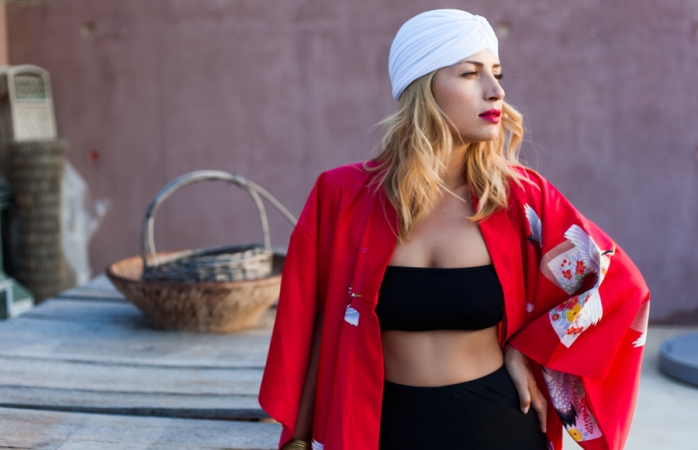 maria iliaki kokkino kimono 2