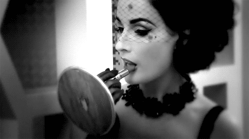 dita von teese burlesque gif makeup lipstick vamp
