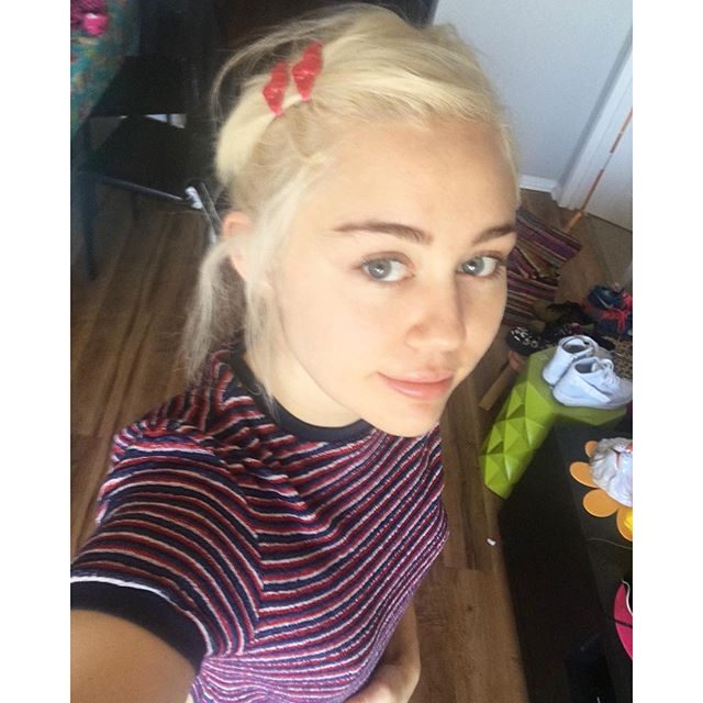 miley cyrus, platinum blonde, hair, bangs