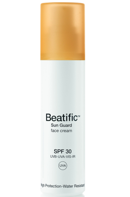 Beatific sunscreen tube