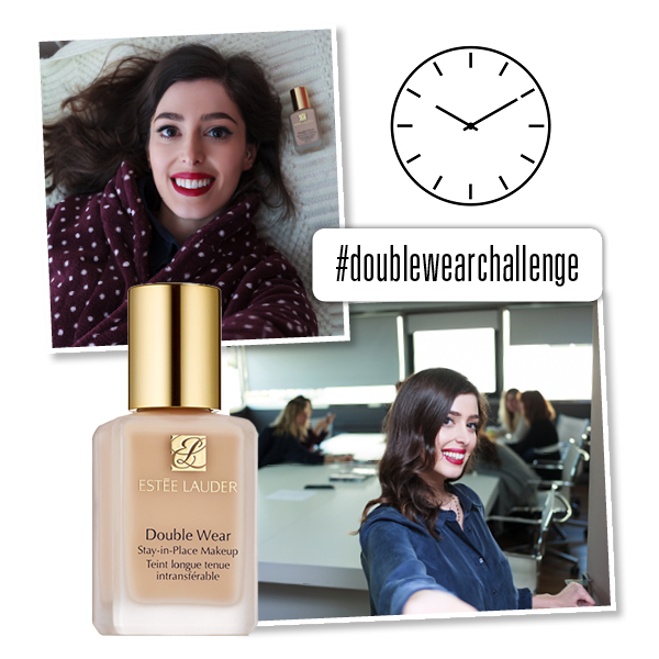 estee lauder, double wear challenge, chrysa darsakli, 