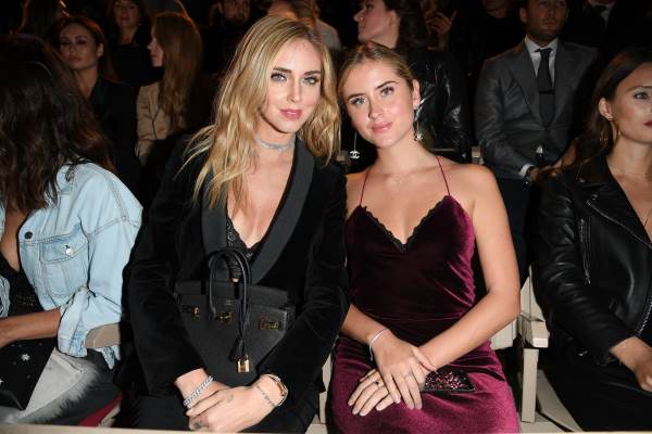 chiara ferragni valentina ferragni, intimissimi on ice