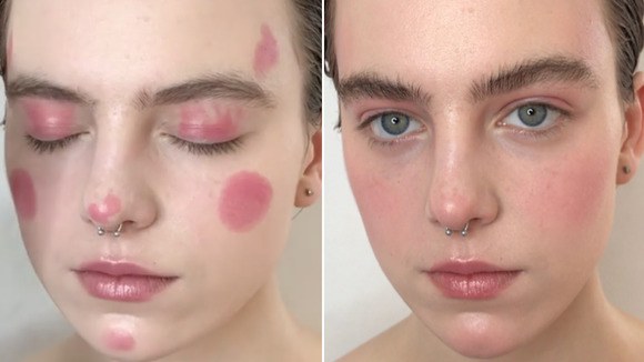 ρουζ, μακιγιαζ μονο με ρουζ