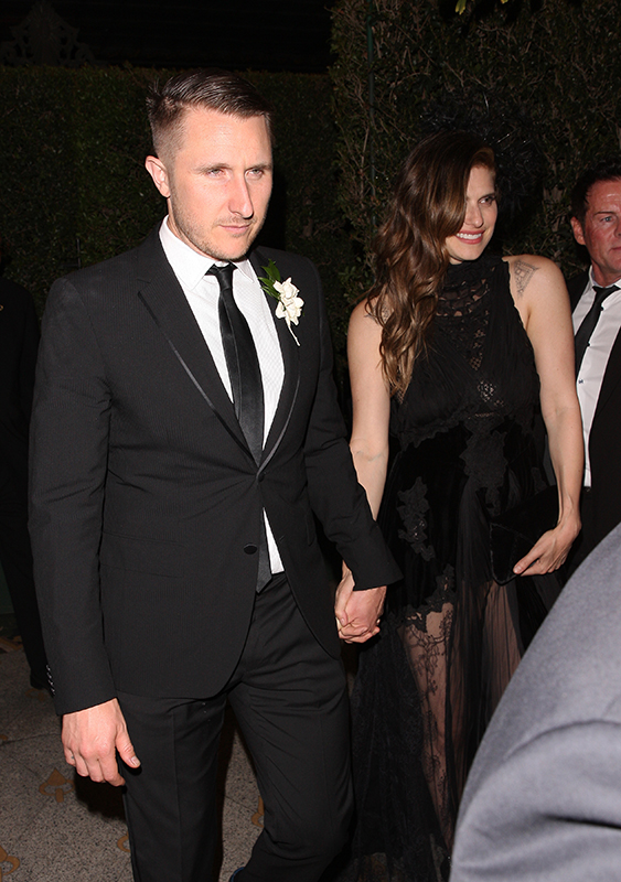 Lake Bell and Scott Campbell are seen leaving a party held for Gwyneth Paltrow and Brad Falchuck in Los Angeles Pictured: Lake Bell and Scott Campbell Ref: SPL1683043 150418 Picture by: Photographer Group / Splash News Splash News and Pictures Los Angeles:310-821-2666 New York:212-619-2666 London:870-934-2666 photodesk@splashnews.com