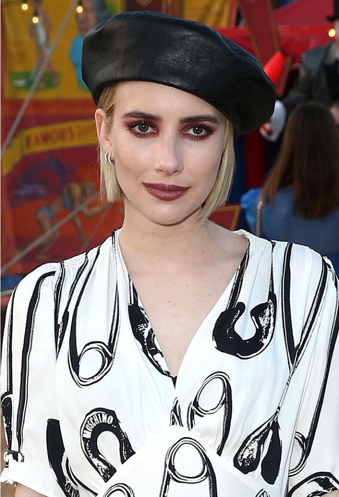 emma roberts, bob, kare, mpere, beret, vampy
