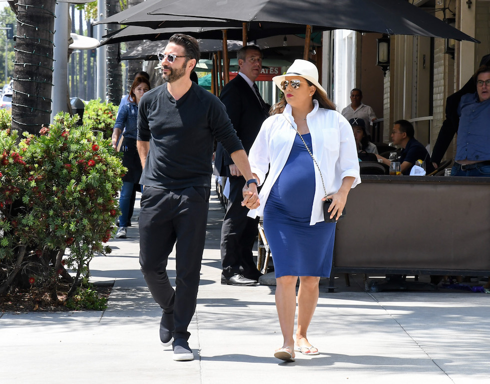 Jose Baston and Eva Longoria out and about
