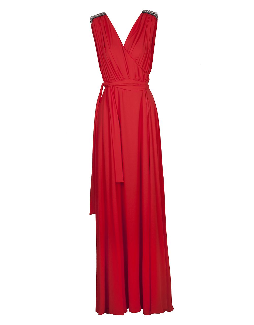 SLEEVELESS DRESS WITH SIDE SLIT