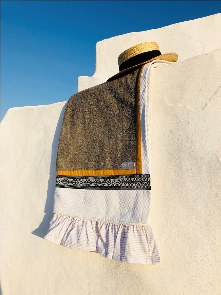 Oia petra beach towels