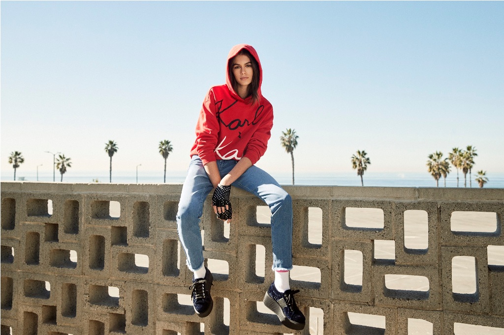 kaia gerber karl lagerfeld