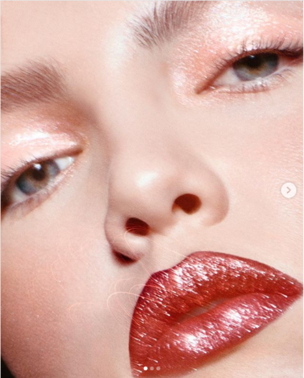 glitter look eyes lips 3