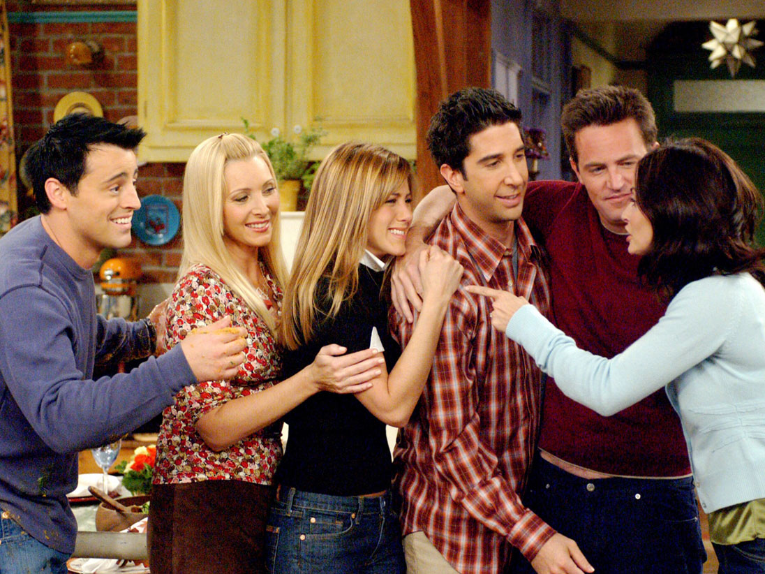 Τα μέλη του καστ της κωμικής σειράς του NBC "Friends".