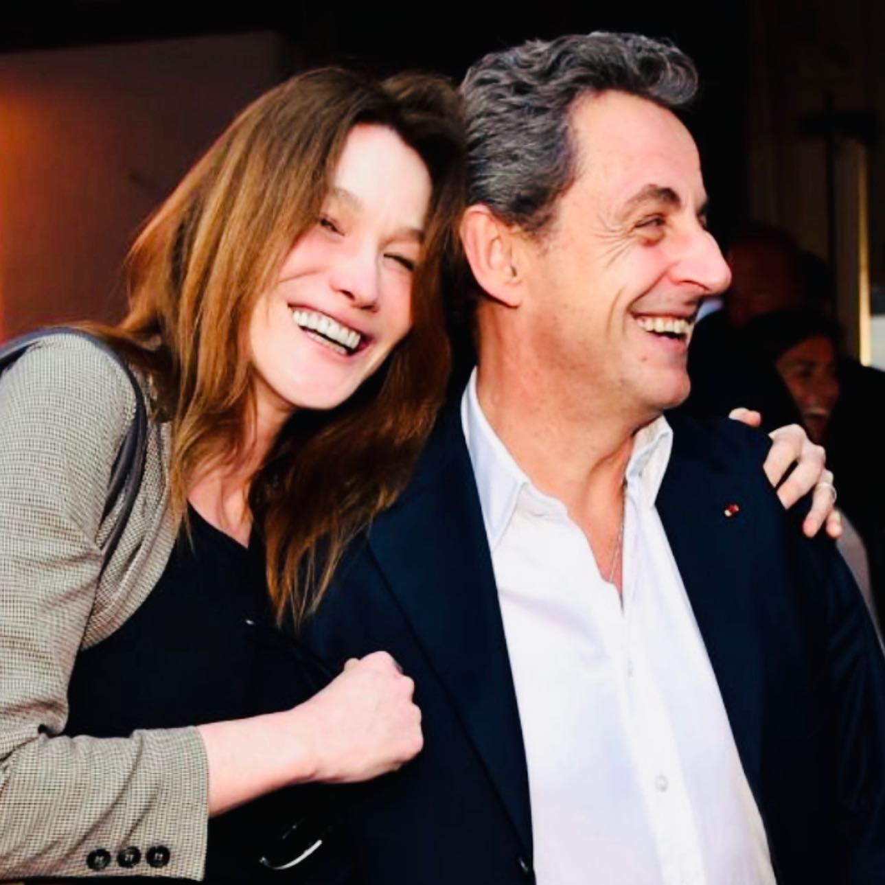 H Carla Bruni με τον Nicolas Sarkozy