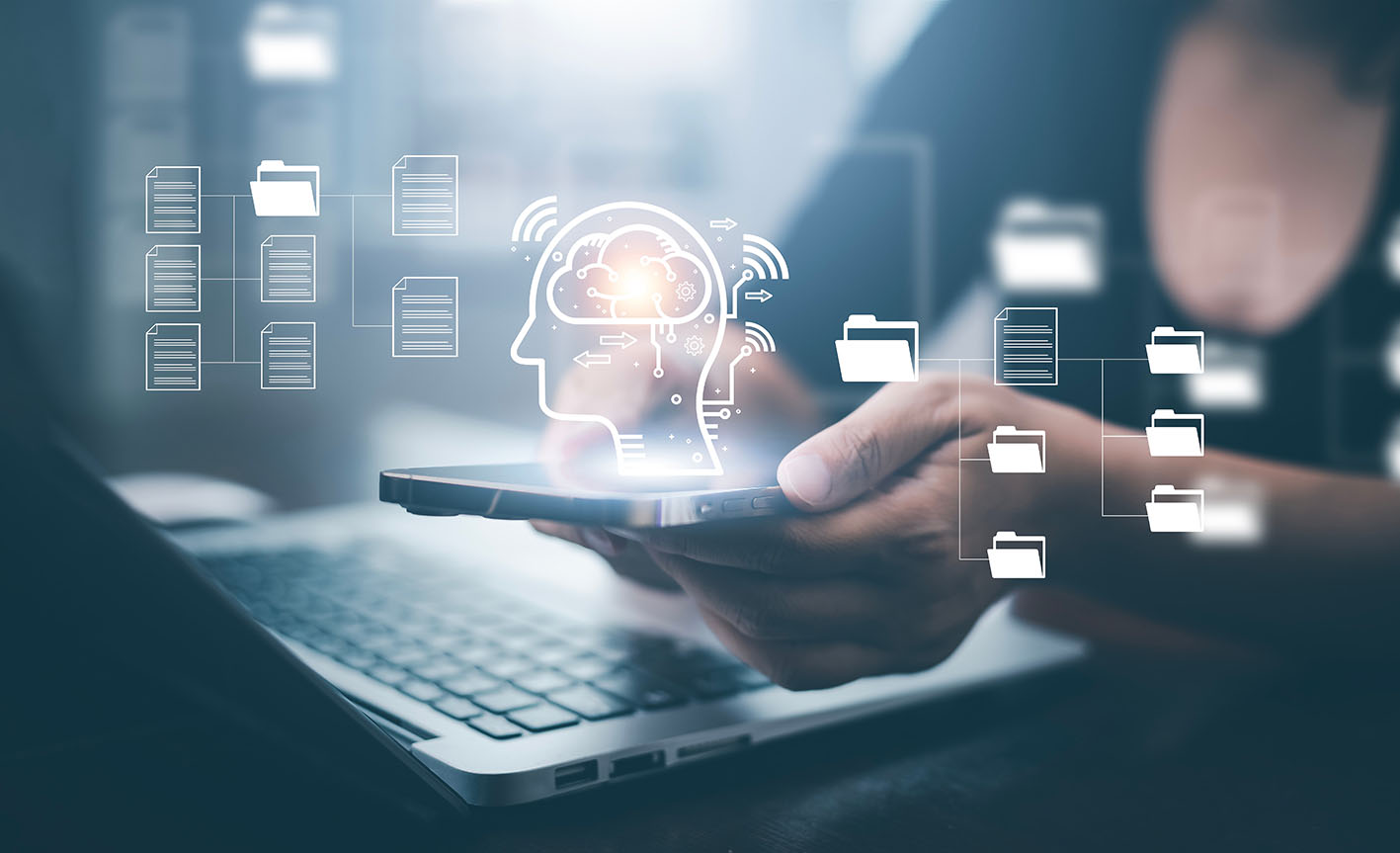 Γυναίκα με artigicial intelligence