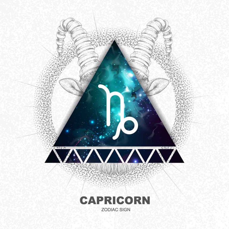 Ζώδιο Αιγόκερος. Απεικόνιση σε σκίτσο του ζωδίου του Αιγόκερου