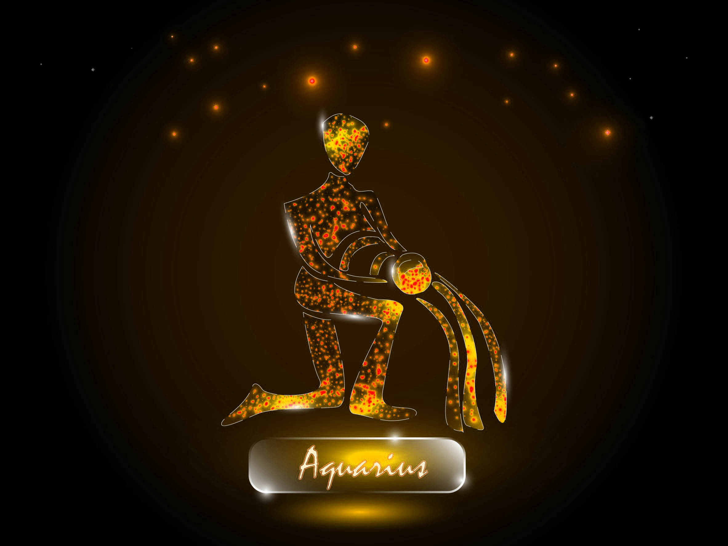 Ζωδιακές προβλέψεις. Το ζώδιο του Υδροχόου απεικόνιση σε σκίτσο