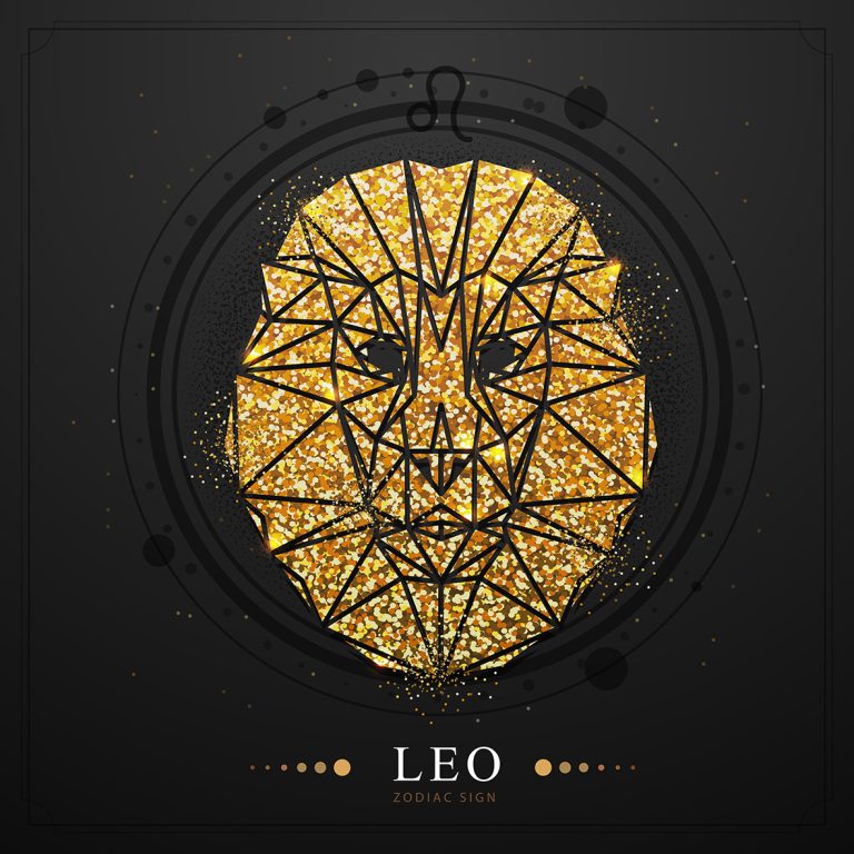 Ζωδιακές προβλέψεις. Το ζώδιο Λέων απεικόνιση σκίτσο