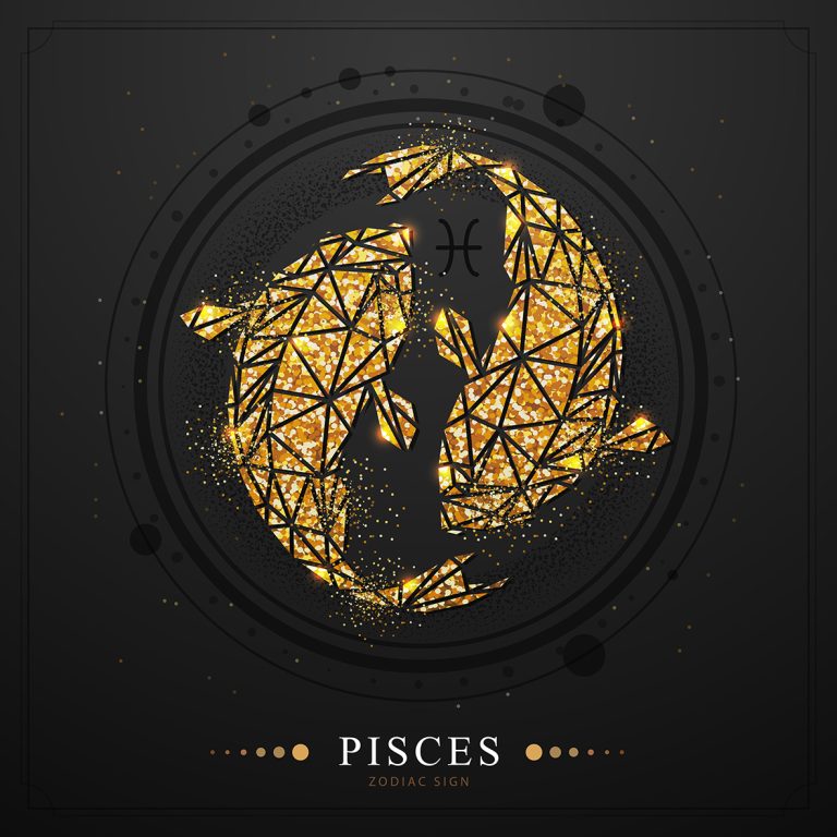 Ζώδιο Ιχθύς. Το ζώδιο του Ιχθύος σε απεικόνιση σκίτσου