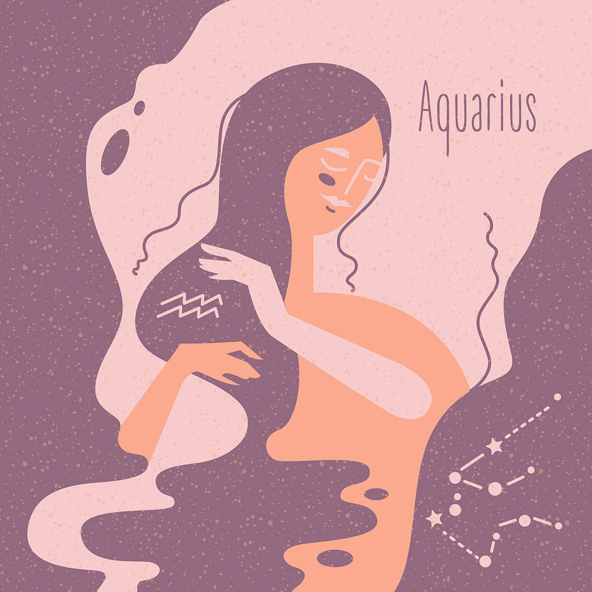 Ζωδιακές προβλέψεις. Το ζώδιο του Υδροχόου απεικόνιση σε σκίτσο