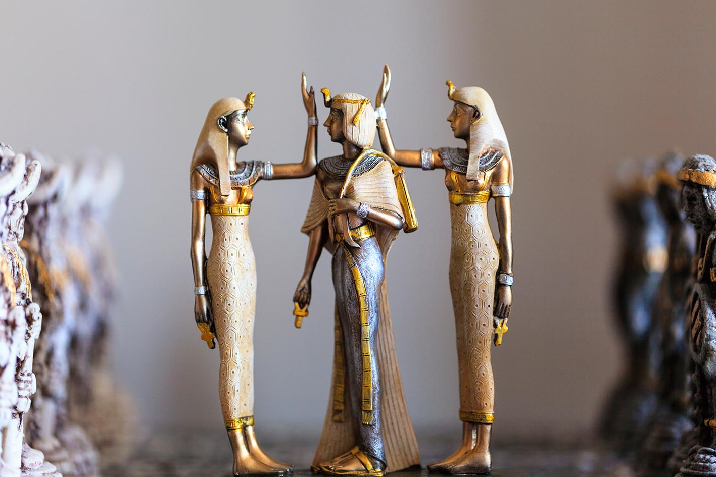 Γλυπτά σουβενίρ Αιγυπτίας βασίλισσας των Φαραώ