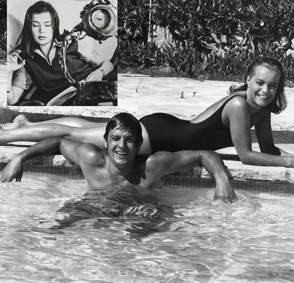 O Alain Delon Romy Schneider στην ταινία Πισίνα