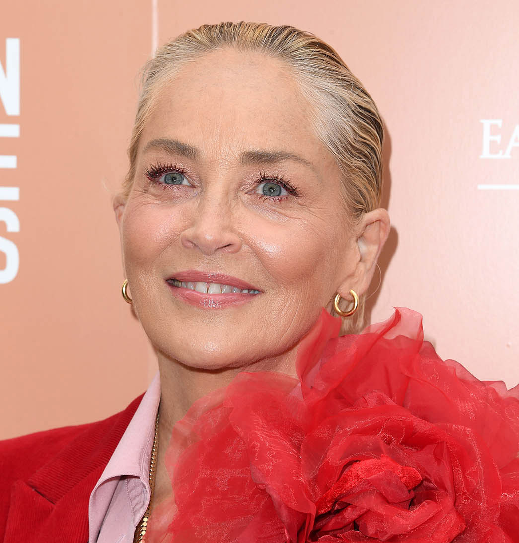 Η Sharon Stone γοητευτική στα κόκκινα