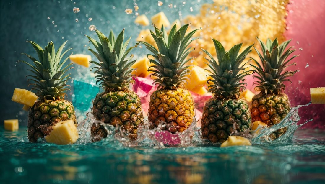 Ανανάς σε διάφορες φάσεις