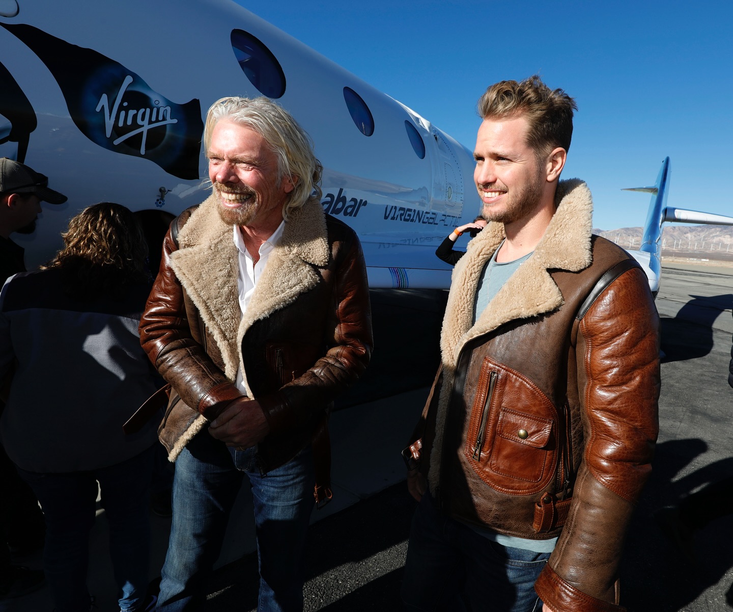O Richard Branson με τον γιο του Sam Branson το 2019