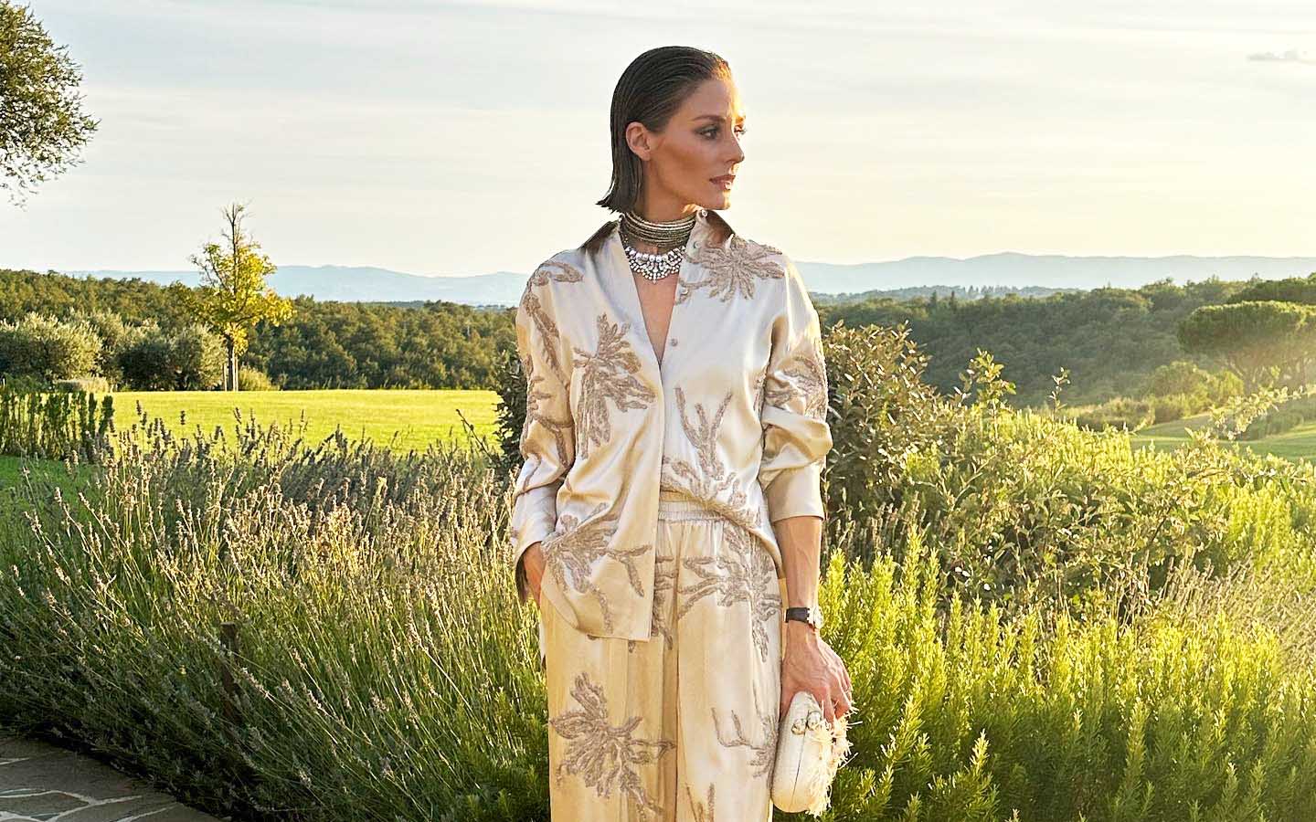 olivia palermo στιλ για χειμερινό γάμο