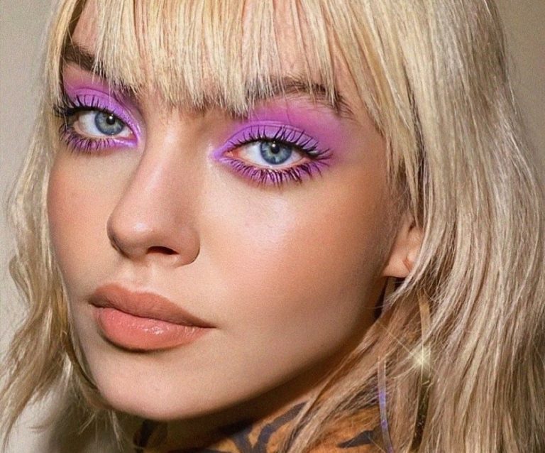 λιλά σκιά τρόποι μακιγιάζ