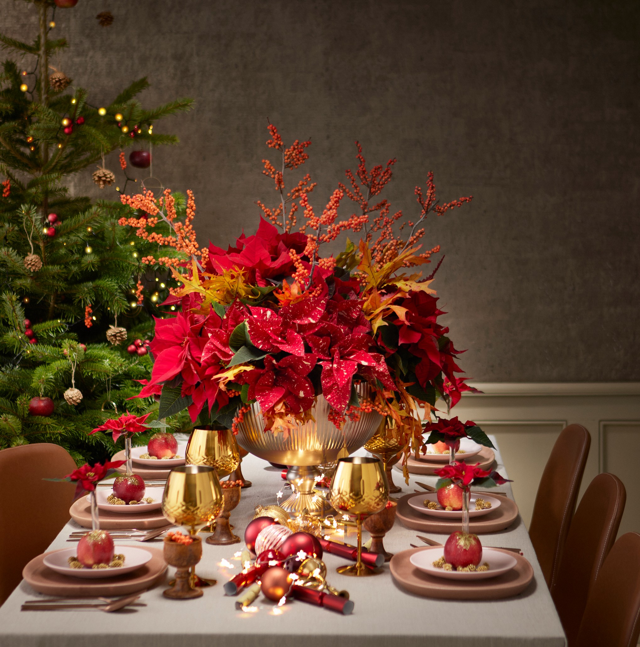 Διακόσμηση για χριστουγεννιάτικο τραπέζι