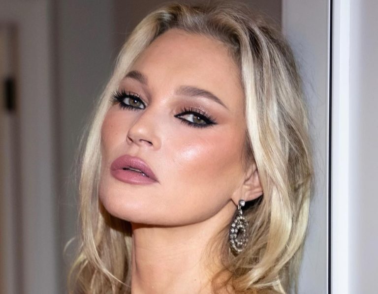 λαμπερό μακιγιάζ της Kate Moss