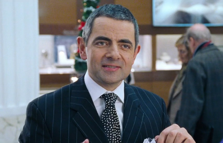 O Rowan Atkinson σε σκηνή από το Love Actually