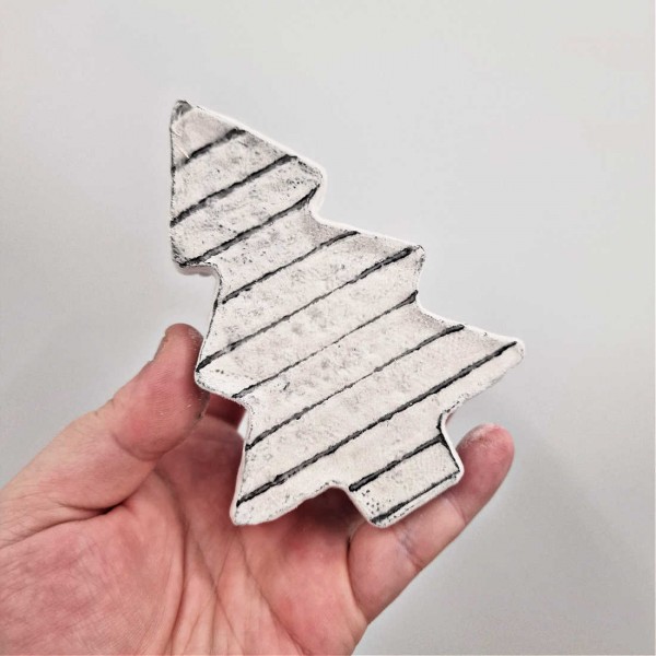 Τυρί κατσικίσιο σε σχήμα χριστουγεννιάτικου δέντρου