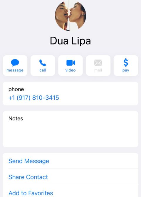 Ο αριθμός της Dua Lipa 