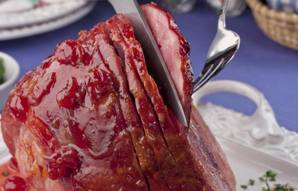 Ham στον φούρνο με γλάσσο